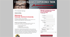 Desktop Screenshot of colosprings.coloradotech.edu